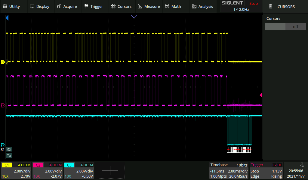 Oscilloscope screenshot